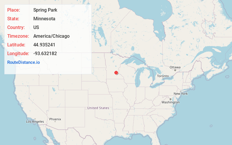Map of Spring Park