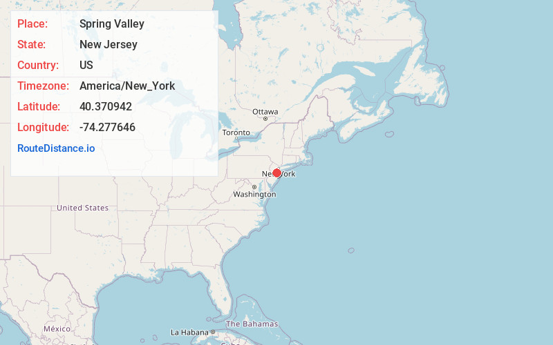 Map of Spring Valley
