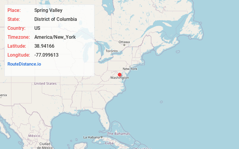 Map of Spring Valley