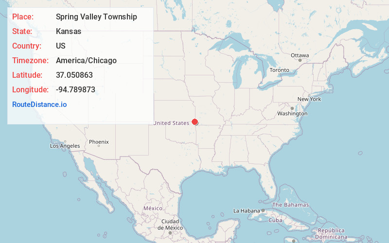Map of Spring Valley Township