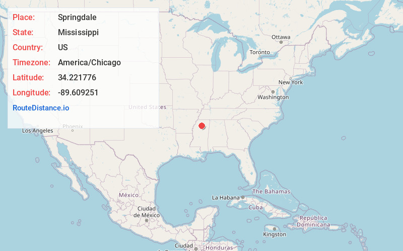 Map of Springdale