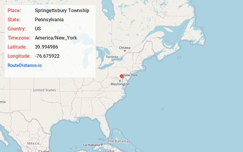 Map of Springettsbury Township