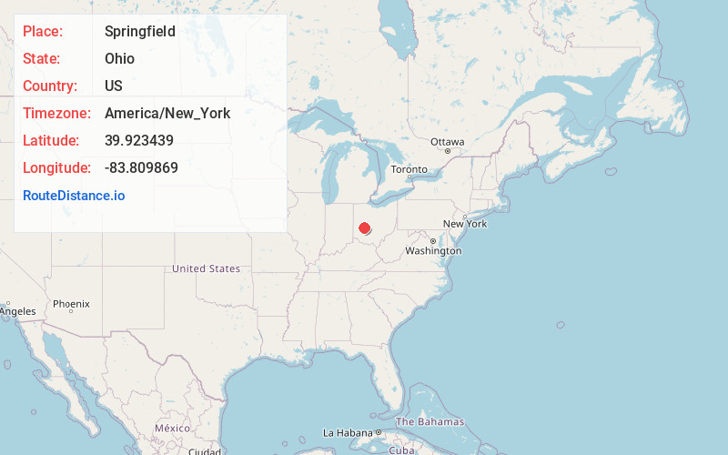 Map of Springfield