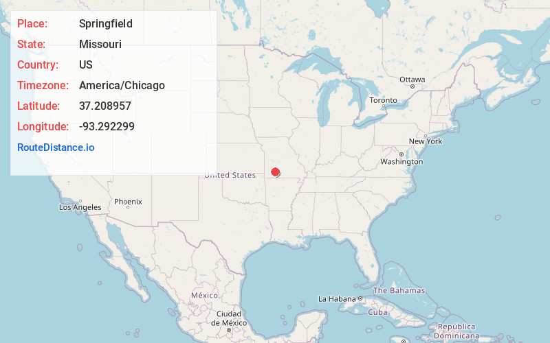 Map of Springfield