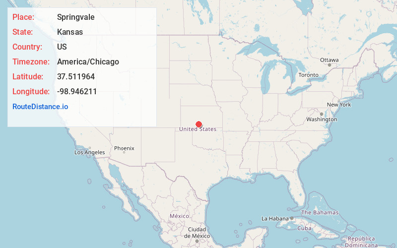 Map of Springvale
