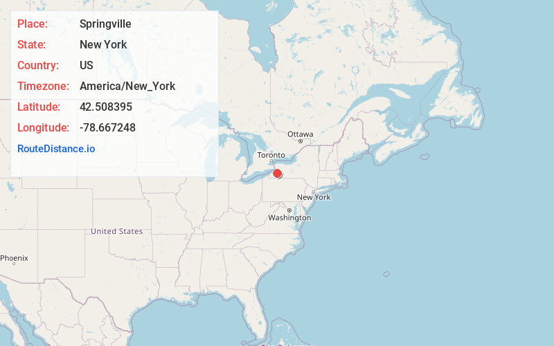 Map of Springville