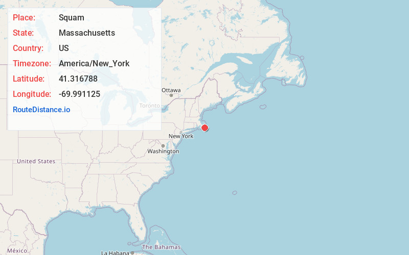 Map of Squam