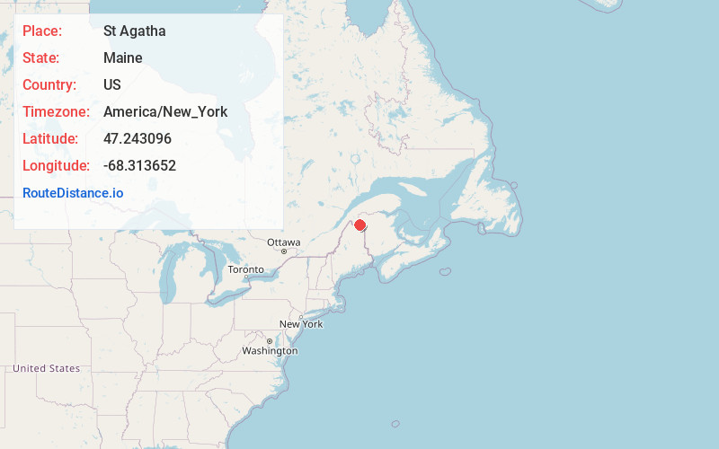 Map of St Agatha
