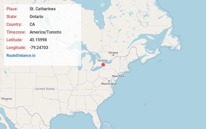 Map of St. Catharines
