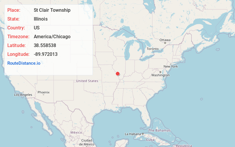 Map of St Clair Township