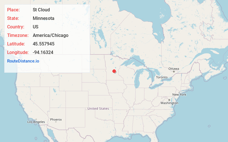 Map of St Cloud