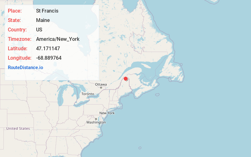 Map of St Francis