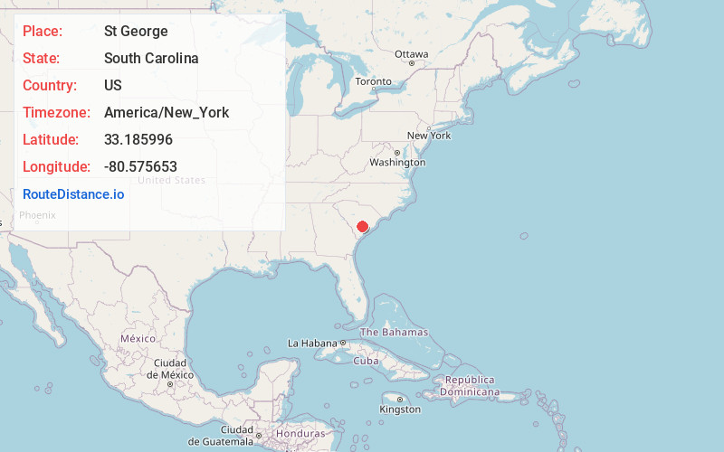 Map of St George