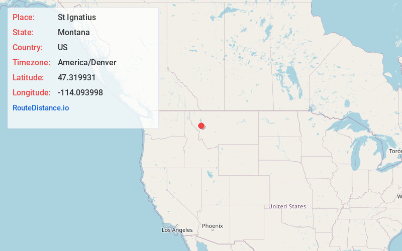 Map of St Ignatius