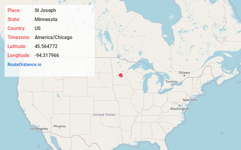 Map of St Joseph