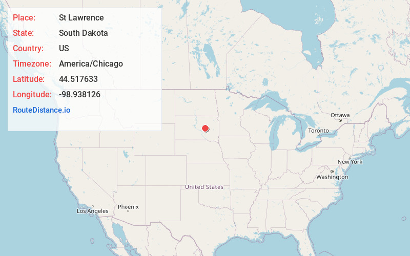 Map of St Lawrence
