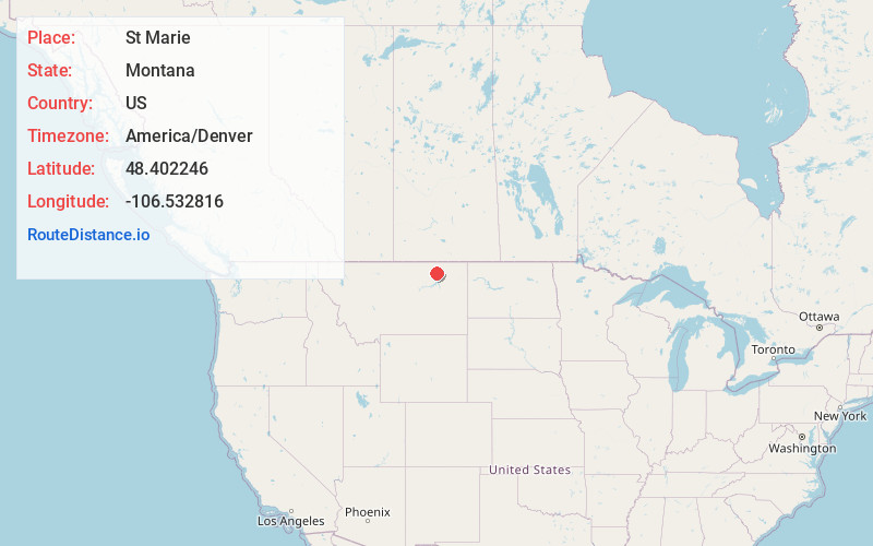 Map of St Marie