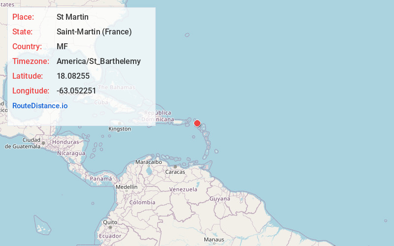 Map of St Martin