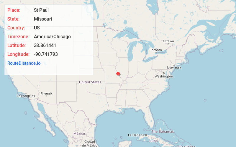 Map of St Paul