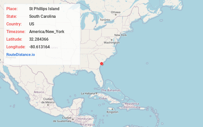 Map of St Phillips Island