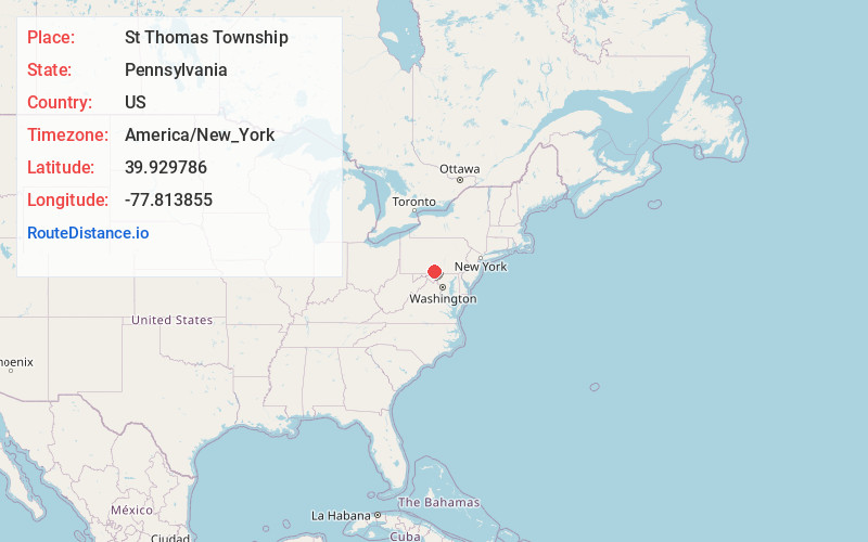 Map of St Thomas Township