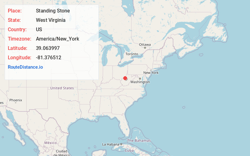 Map of Standing Stone