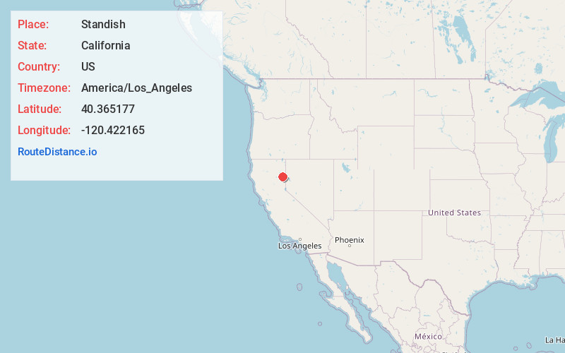 Map of Standish