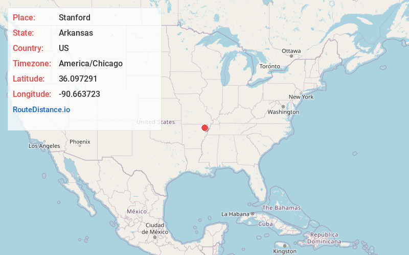 Map of Stanford