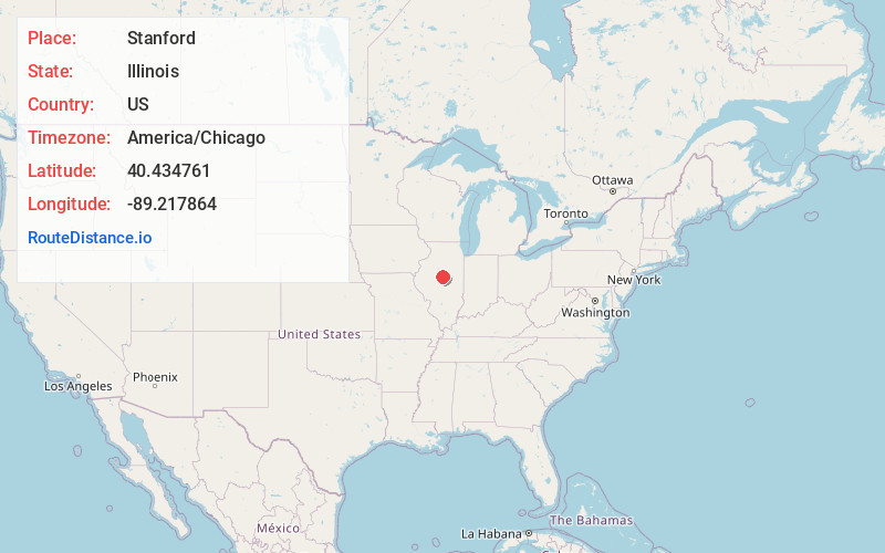 Map of Stanford