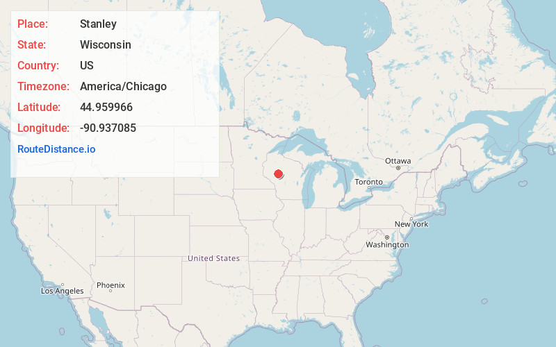 Map of Stanley