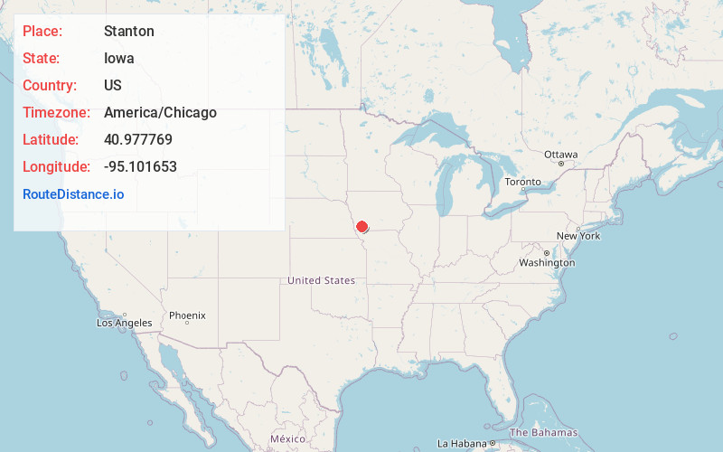 Map of Stanton