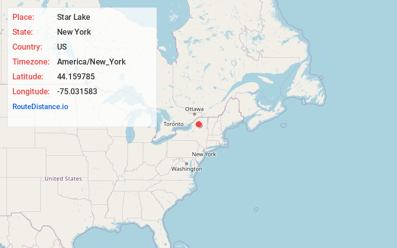 Map of Star Lake