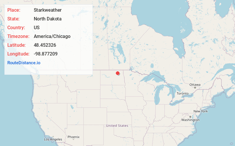 Map of Starkweather