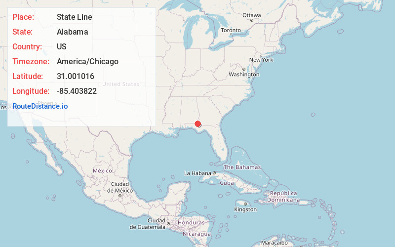 Map of State Line