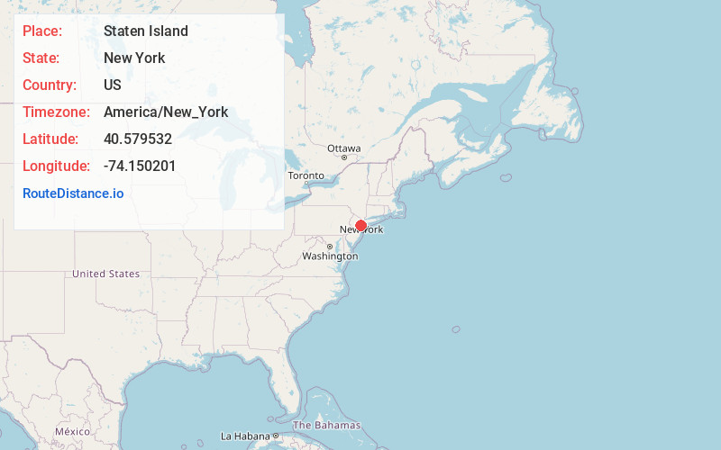 Map of Staten Island