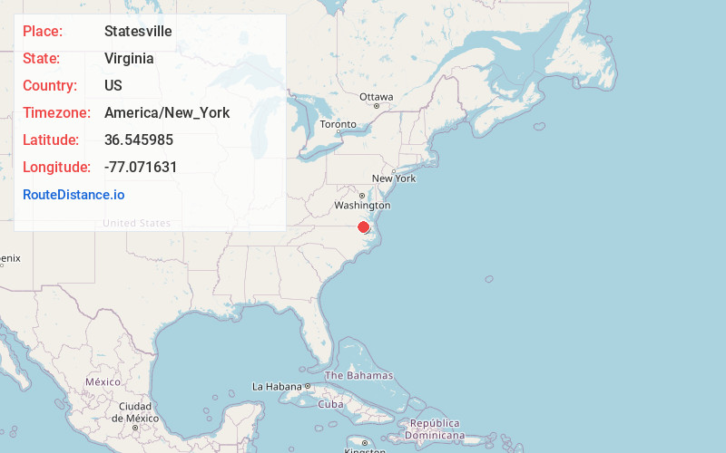 Map of Statesville