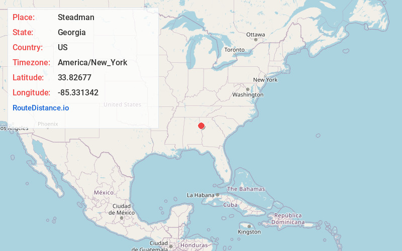 Map of Steadman