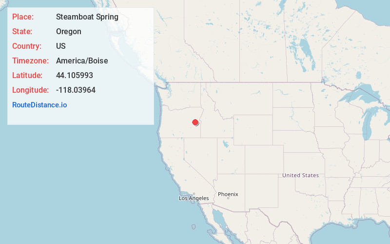 Map of Steamboat Spring