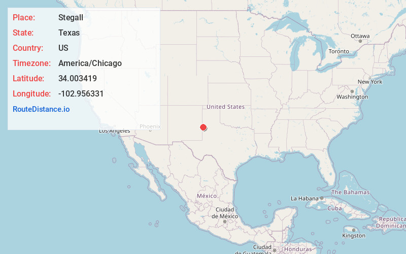 Map of Stegall