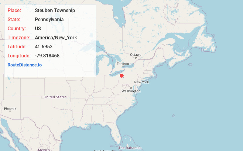 Map of Steuben Township
