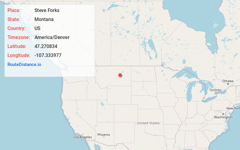 Map of Steve Forks
