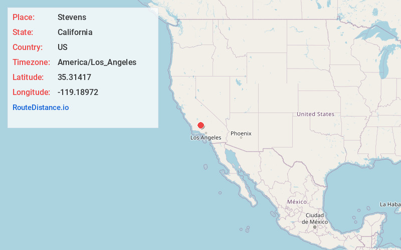Map of Stevens
