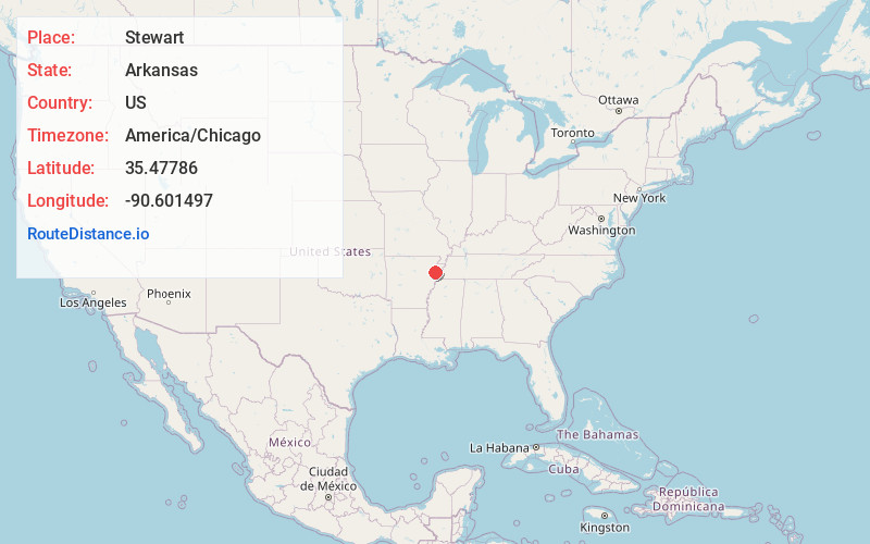 Map of Stewart