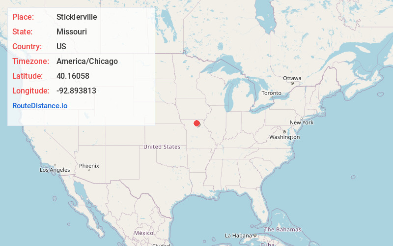 Map of Sticklerville