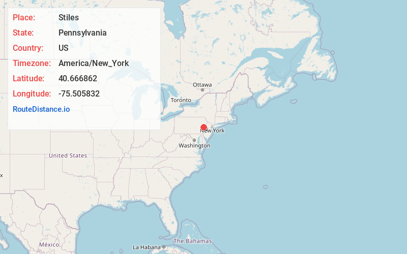 Map of Stiles