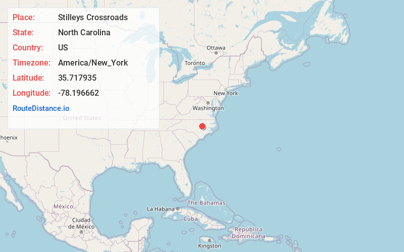 Map of Stilleys Crossroads