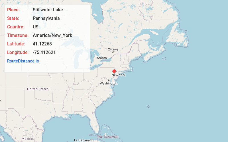 Map of Stillwater Lake