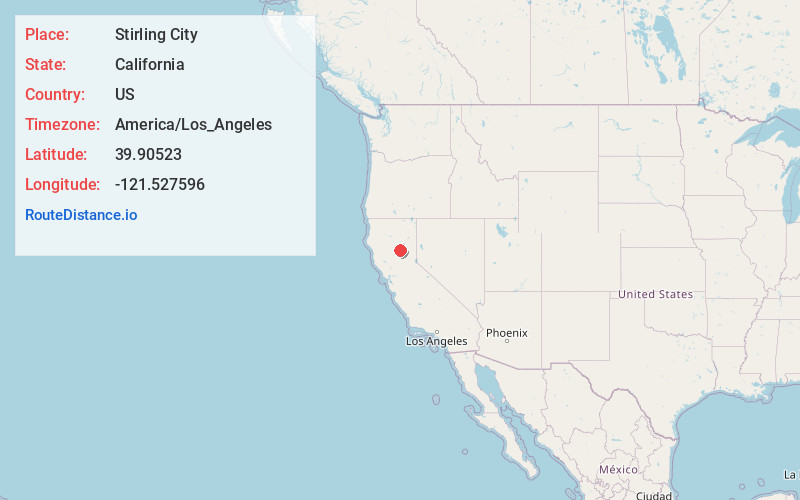 Map of Stirling City