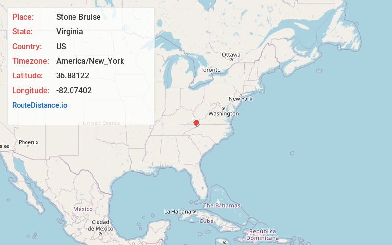 Map of Stone Bruise