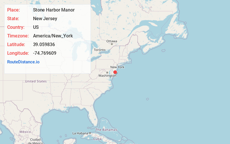 Map of Stone Harbor Manor